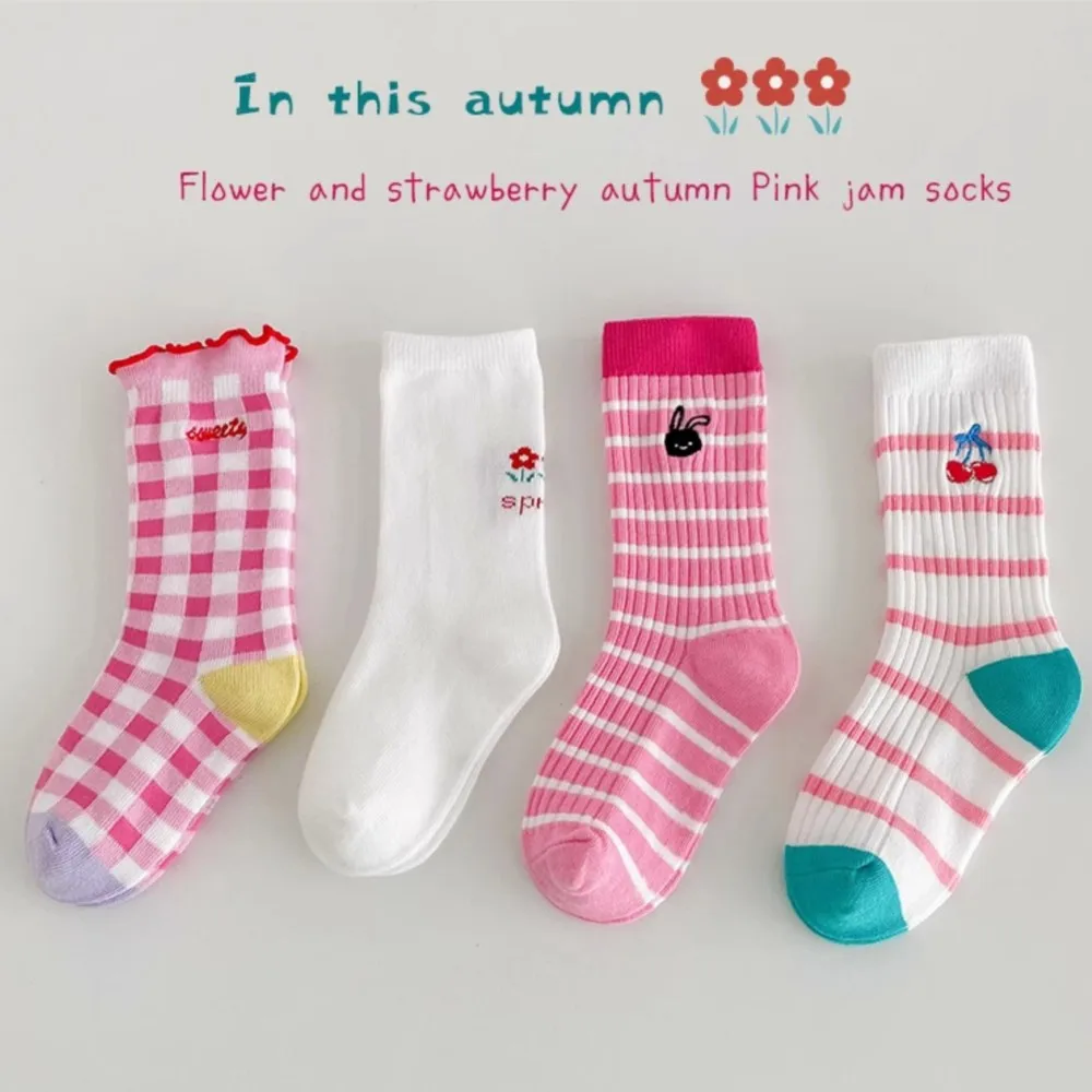 

Girls' socks children's cotton socks cartoon Autumn and winter girls students large children princess tide socks