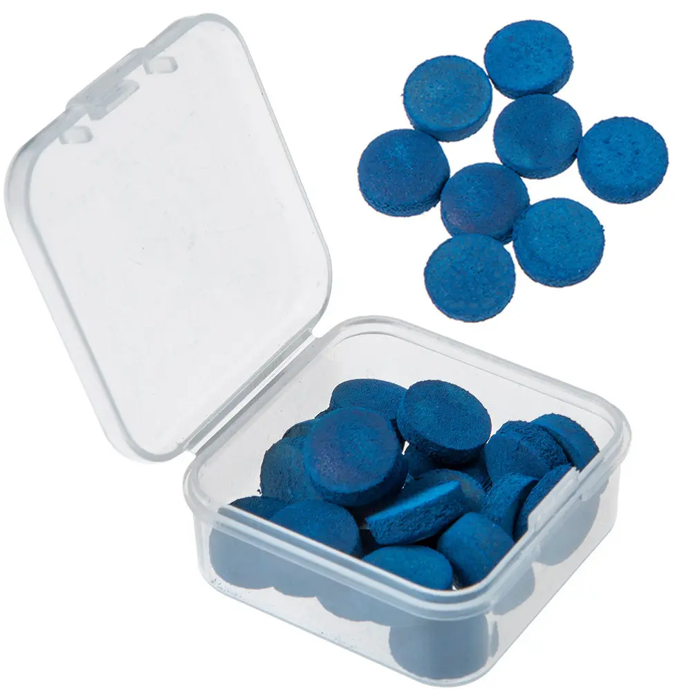 

30 шт. сменных наконечников для бильярдных киев, портативные запасные наконечники для бильярдных киев, аксессуары для бильярда