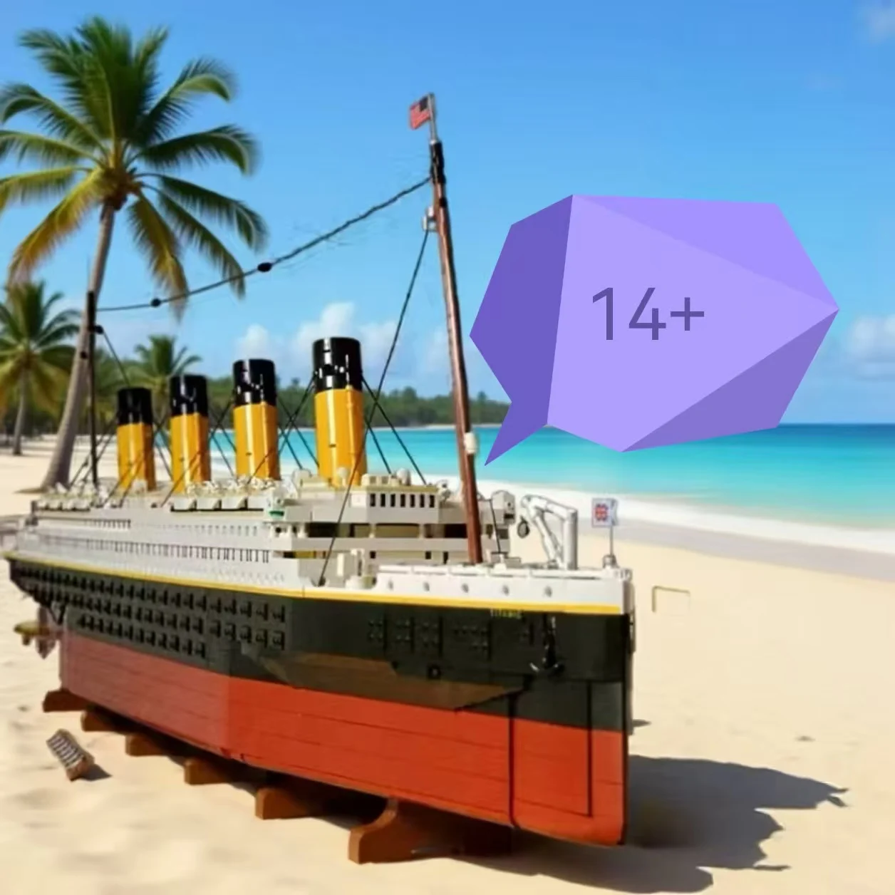 Compatible con bloques de construcción Titanic 10294, modelo de exhibición MOC, barco de crucero, barco de vapor, juguete para adultos, regalos de navidad, 9090 Uds.