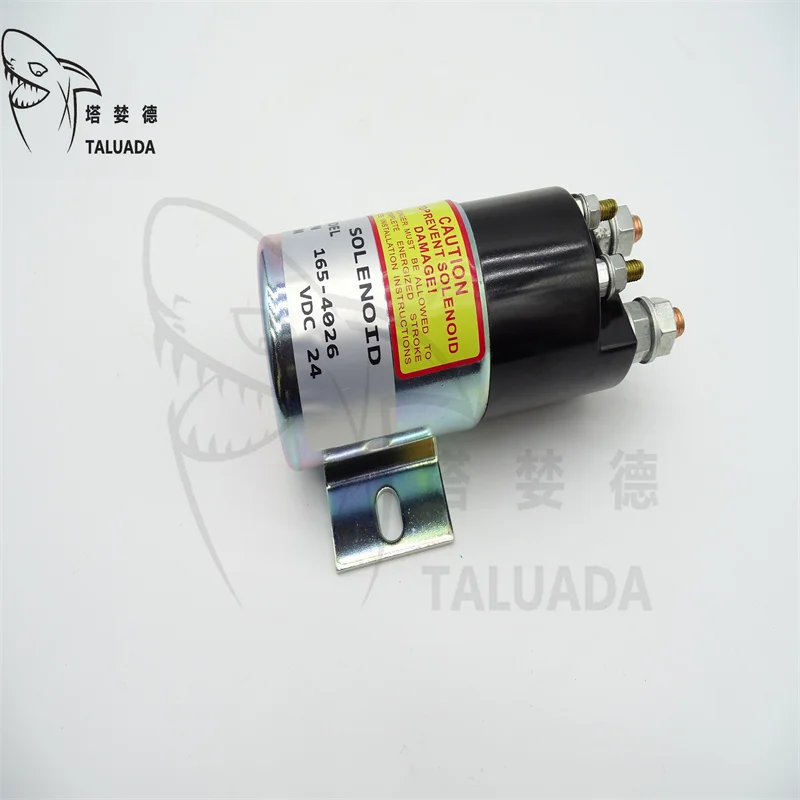 Katup solenoid pemutus bahan bakar E312C E320C E320B E312C suku cadang ekskavator flameout katup solenoid 4 pin 165-4026