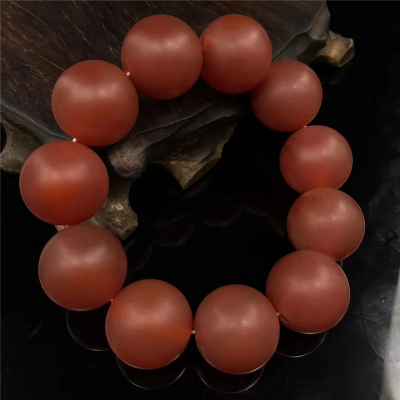 

Agate Red Matte Hetian Jade Jadeite Jewelry Bead Bracelet