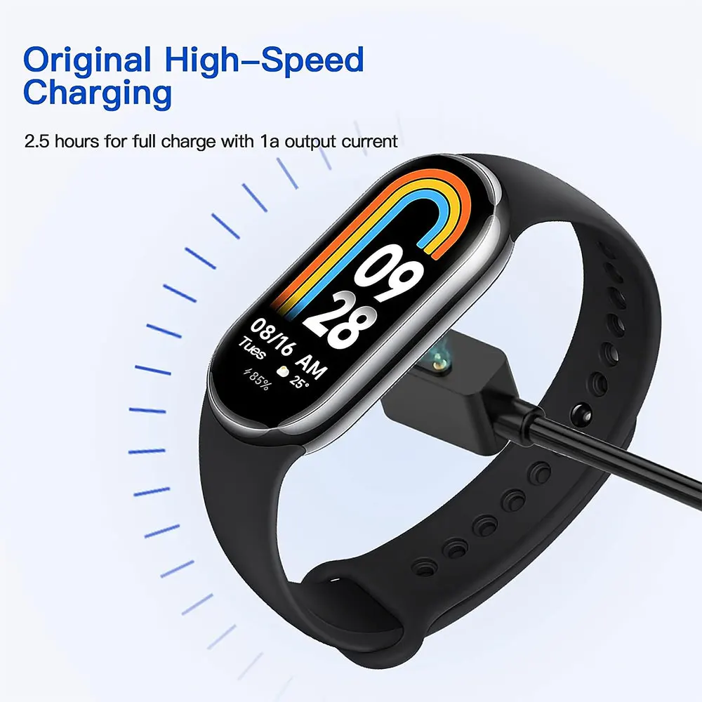 1 Stück magnetisches USB-Ladekabel für Xiaomi Band 8 Smartwatch Ladegerät Cradle Redmi Band 2 Schnell ladekabel Zubehör