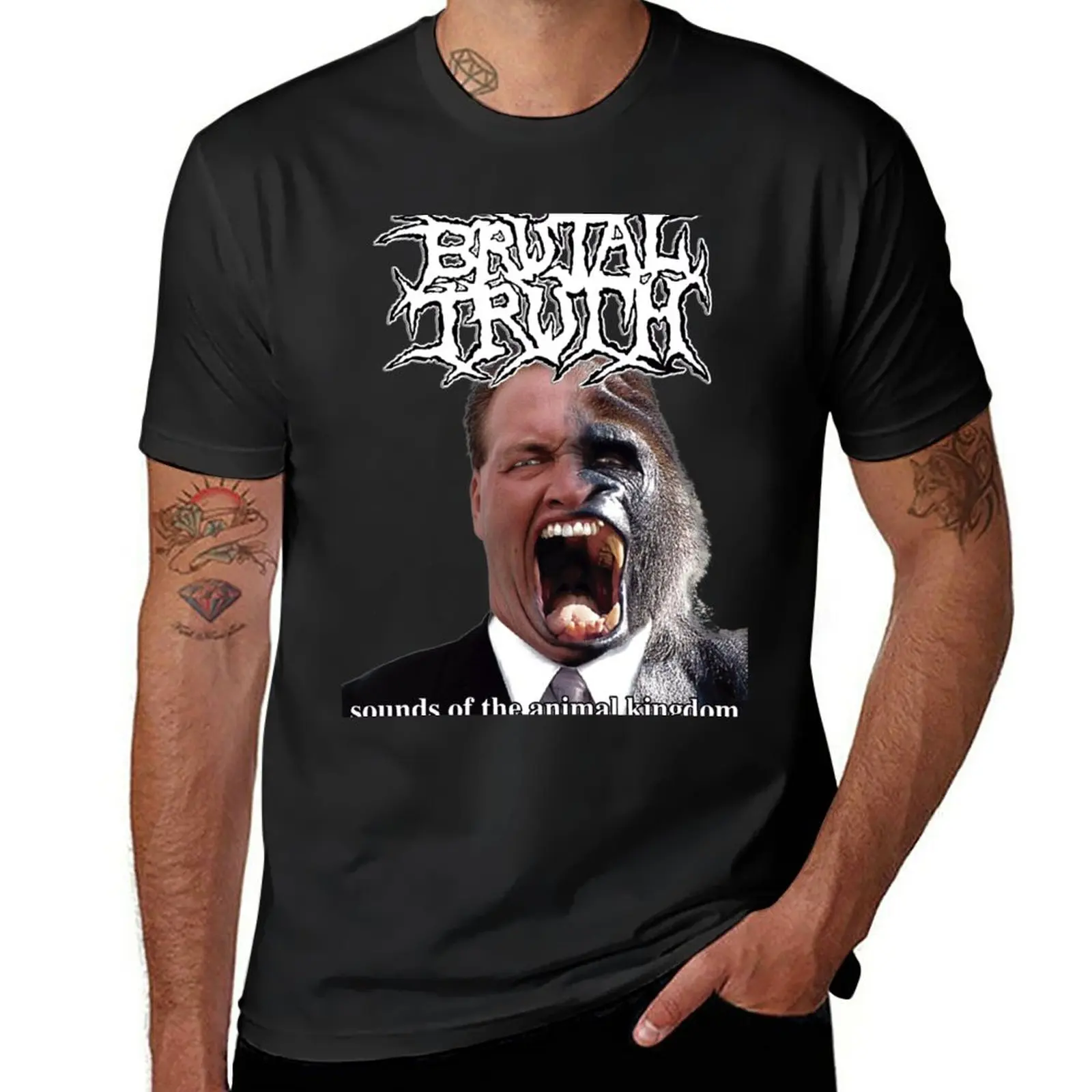 New Brutal Truth - Sounds of the Animal Kingdom - Grindcore T-Shirt quick-drying t-shirt plus size t shirts Men's cotton t-shirt