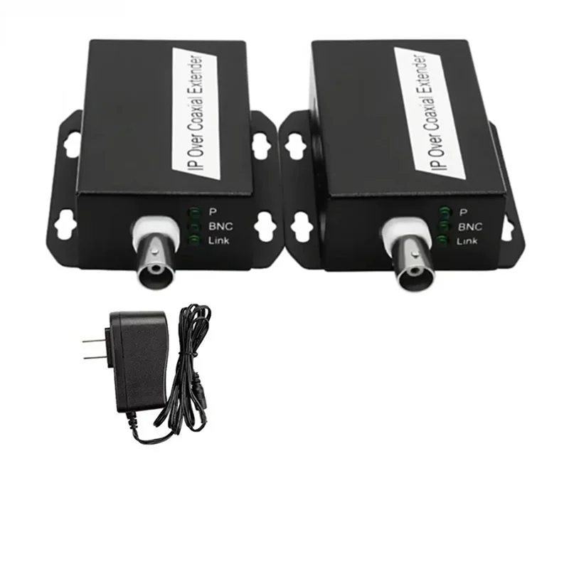 

Well Made-1Pair Ethernet IP-удлинитель над коаксиальным сетевым комплектом HD Коаксиальный кабель Eoc Удлинитель передачи США Вилка
