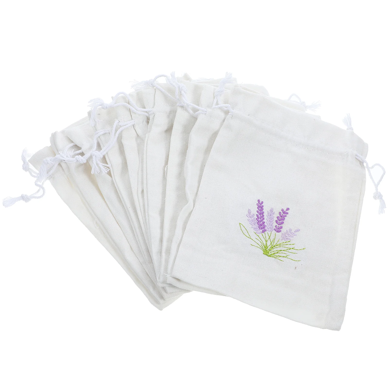 10 Pcs Lavender Sachet Bag Gift Empty Bags Packing Storage Cotton Wardrobe Travel Perfume Pendants