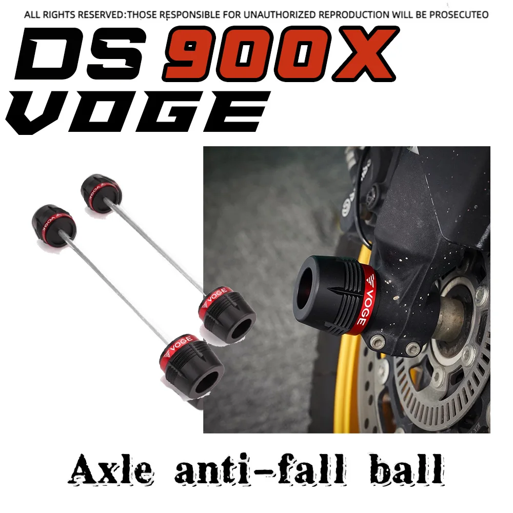 

For VOGE DS525X DS900X 24-year RR660S customized front and rear wheel axle anti-drop ball fork slider protection bar