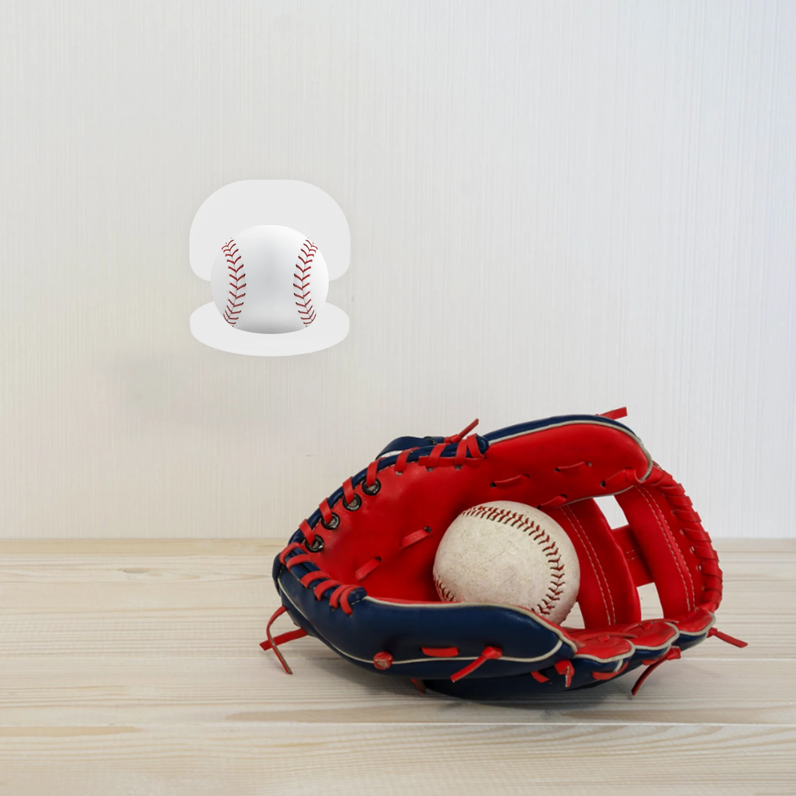 

2 pcs Ball Bracket White Acrylic Small Spheres Stand For Tennis Softball Baseball Golf Mount Display Rack Sport