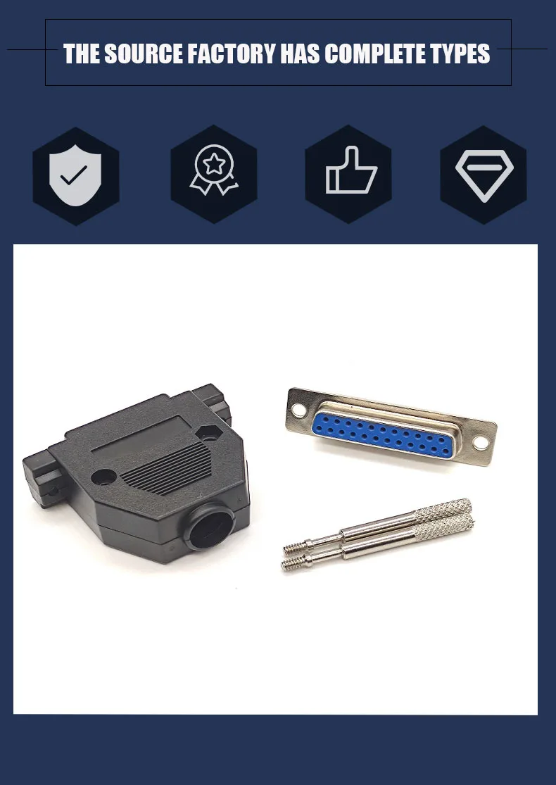 Female 23 PIN DB23 D-SUB Miniature Solde Connector Compatible with Amiga Video Output