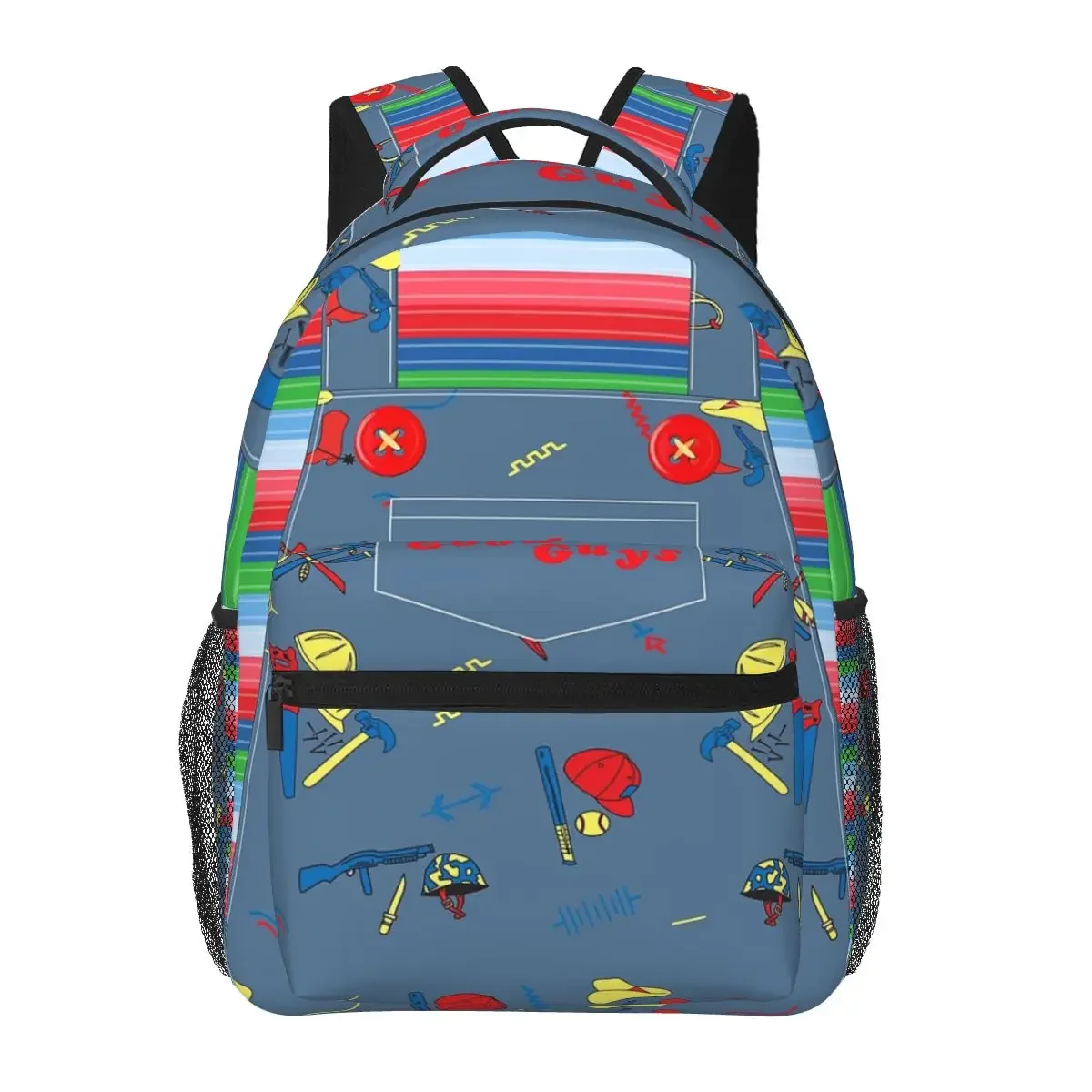 Good Guys Child's Play Chucky - Killer Doll Overalls Backpacks Boys Girls Bookbag Children School Bags Rucksack Shoulder Bag