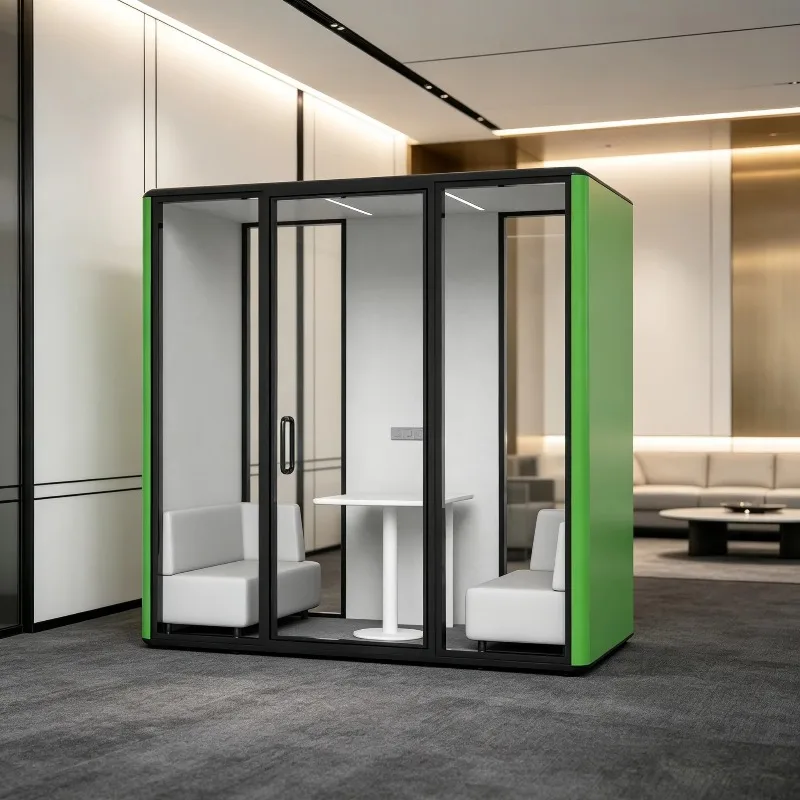Soundproof Booth Prefabricated Modular Office Pod for Office Space Airports Educational Institutions Shared Office Pod