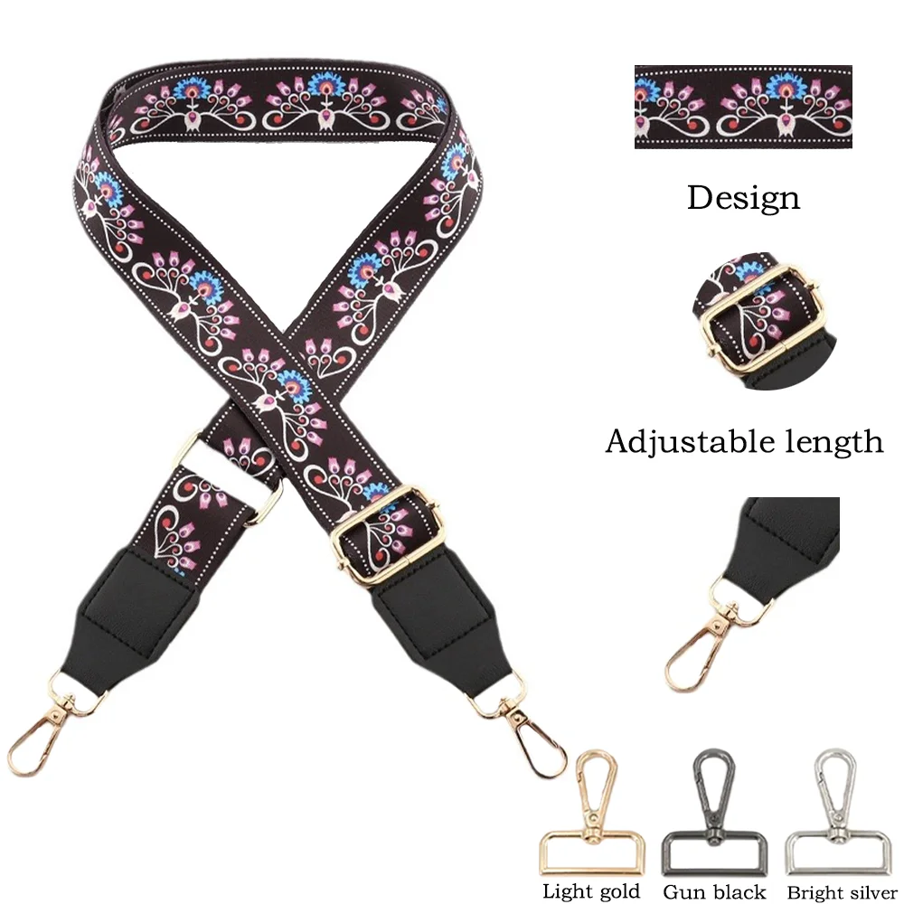 

3.8cm Adjustable Long Shoulder Strap Casual And Bag Strap Shoulder Strap Crossbody Strap Extended And Widened Canvas Strap
