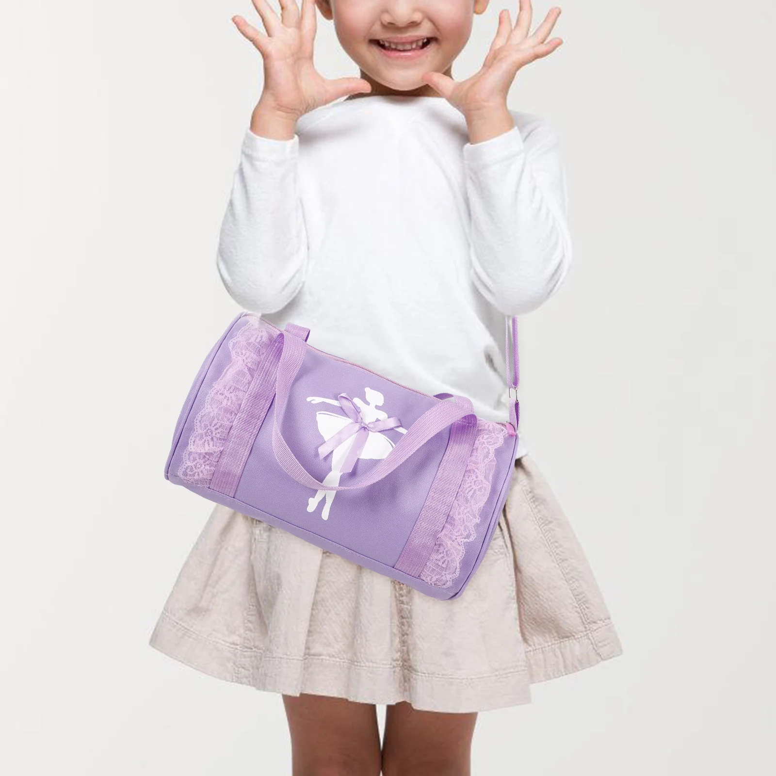 حقيبة كتف رقص الباليه ذات سعة كبيرة من قماش أكسفورد قابلة للتعديل ومحمولة لحقيبة يد الباليه #2