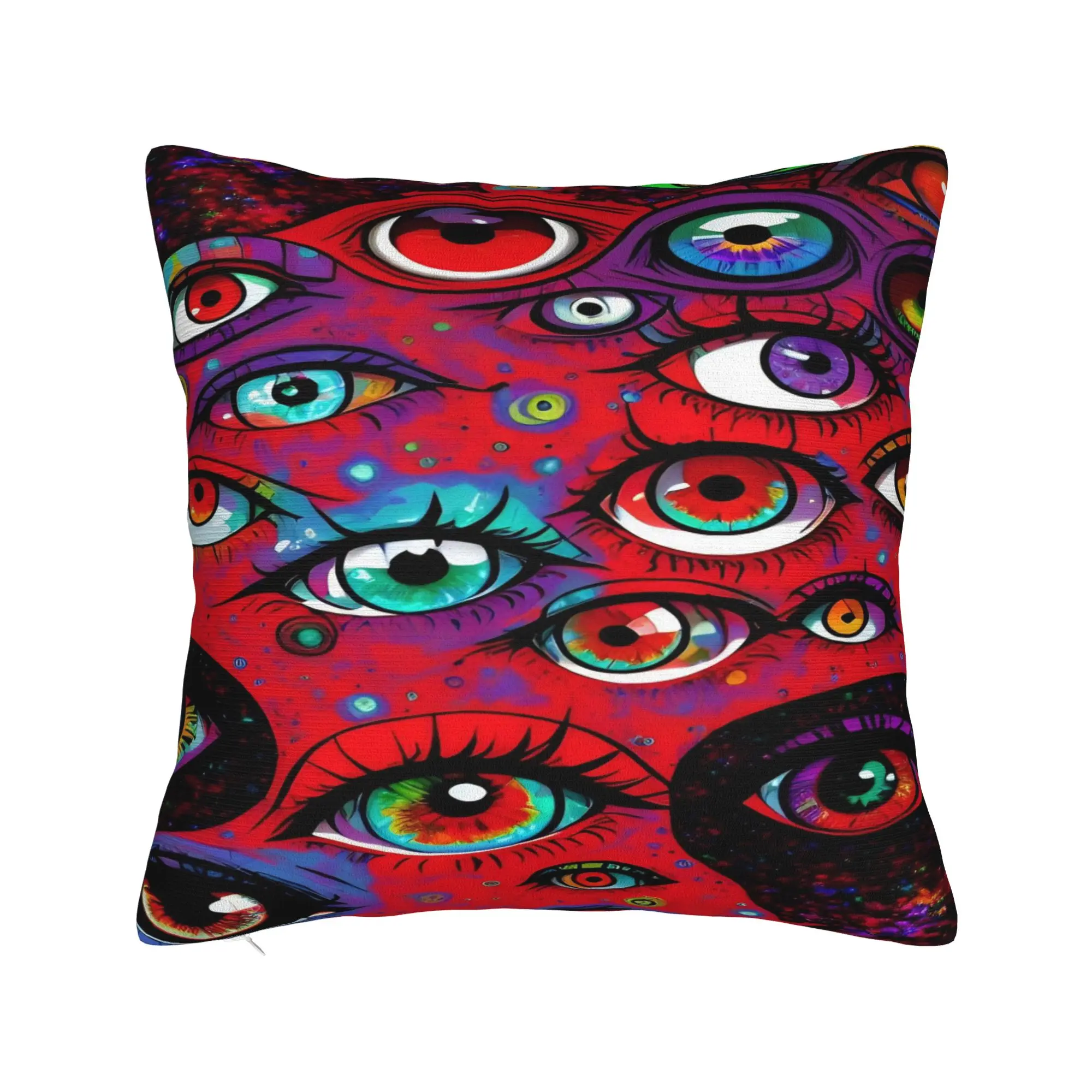 Psychedelic Graffiti Multi-Eyed  Pillow Case  Soft Pillow Cover For Wedding Party Home Decor Novelty Pillowcases