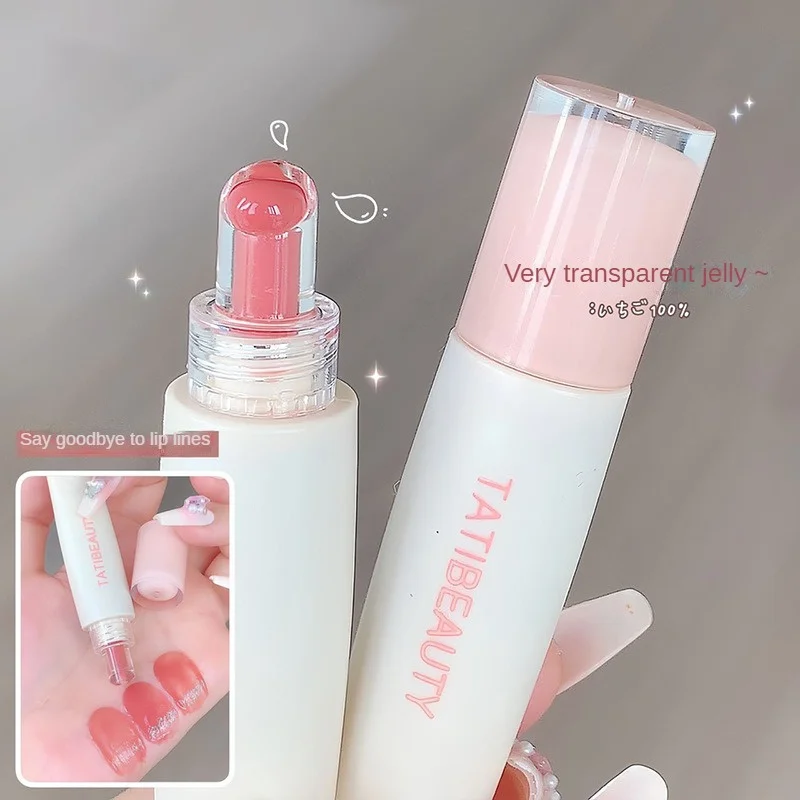 Sweet Mint Jelly Lip Glaze Non-stick Lip Tint Lasting Cosmetic Liquid Lip Moisturizing Crystal Lipstick Korean Glass Gloss