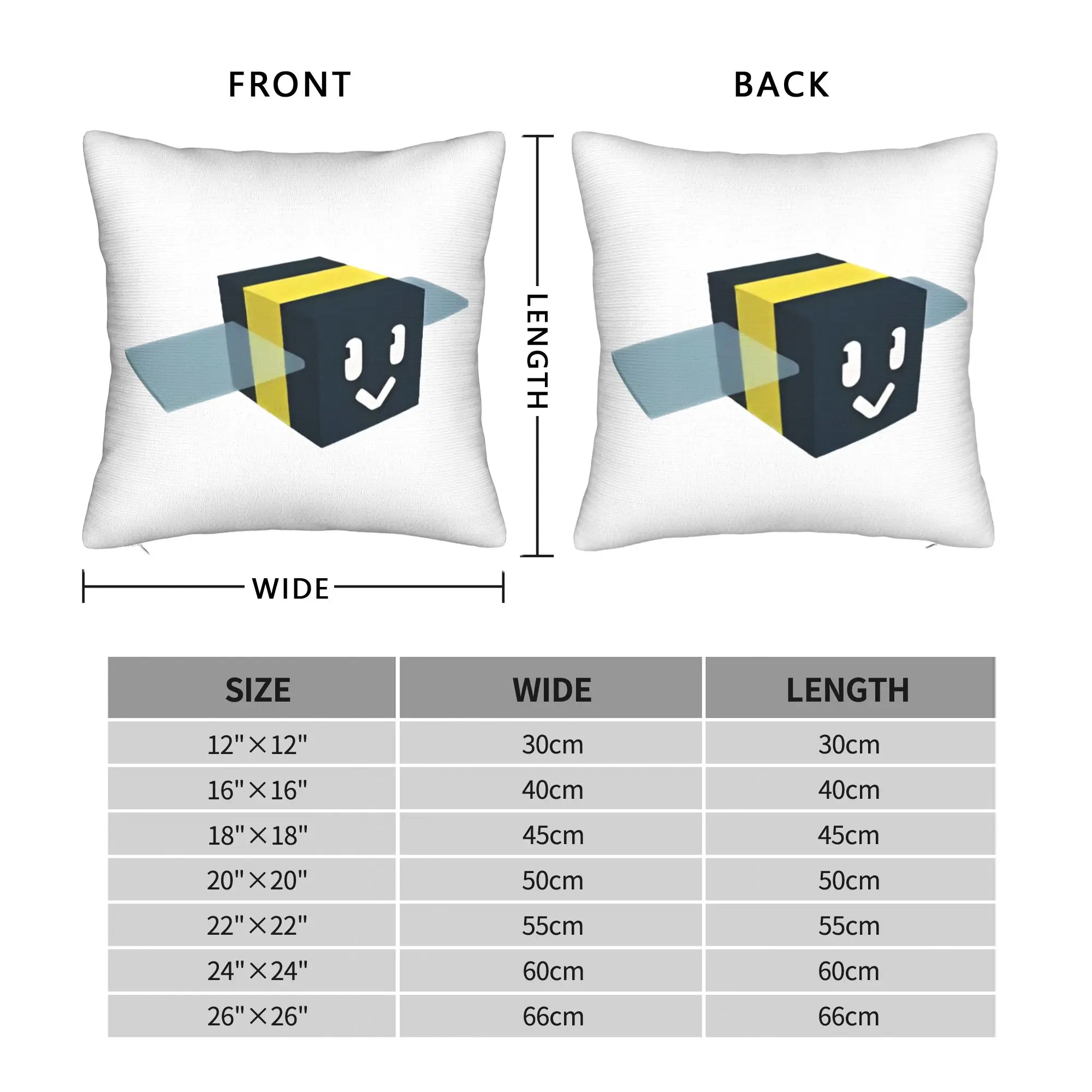 Basic Bee Swarm Simulator Square Pillow Case Cushion Covers Funny Zippered Decorative Pillowcover for Bed 45*45cm