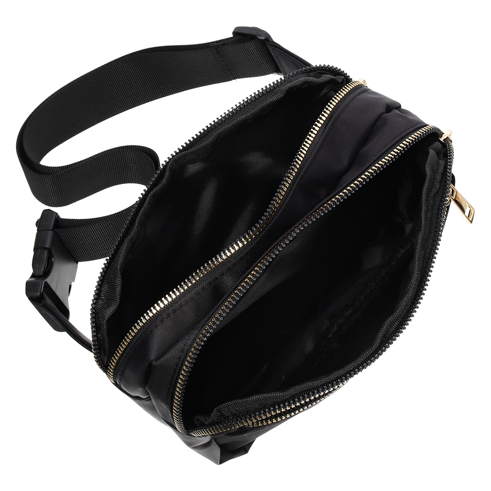 

Nylon Travel Waist Bag Women Black Sports Running Adjustable Fanny Packs Cell Phone Storage Durable Outdoor Home Use Practical