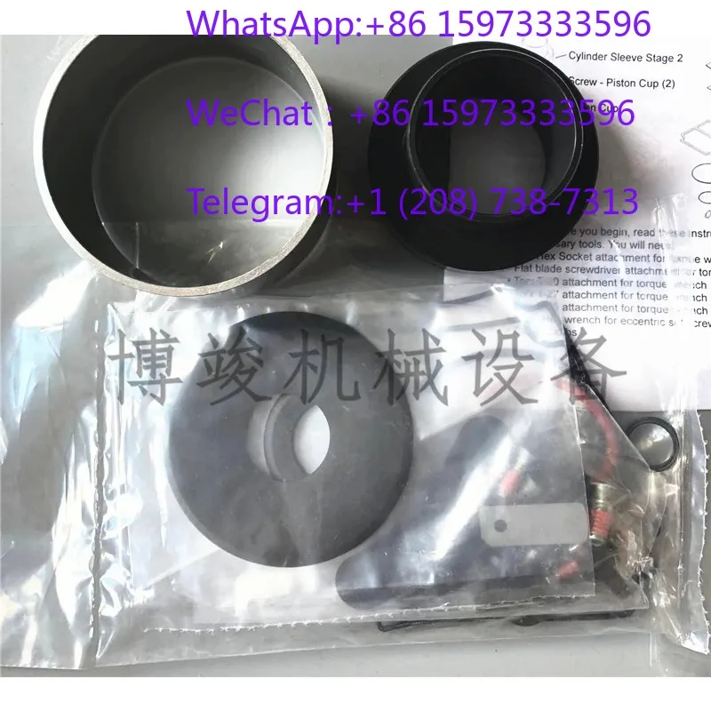 Vacuum Pump Service Repair Kit Consists Of Sleeve Diaphragm Seal Rings Anti-Aging Rubber Components For Air Compressor Pump