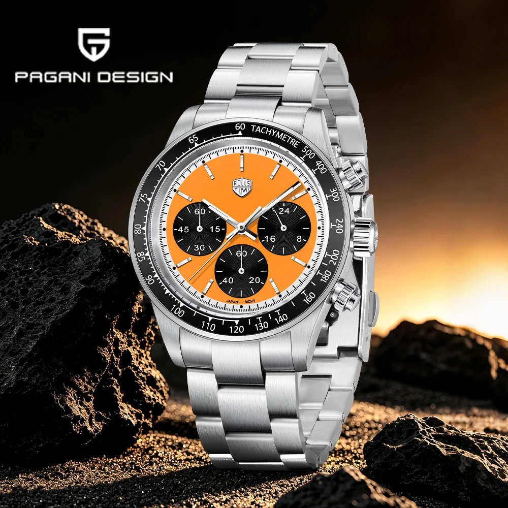 ROLLS TIMI 2026 Men's Business Sports Chronograph VK63 Quartz Watches Top Quality Sapphire Mirror Waterproof Men's Watches Reloj