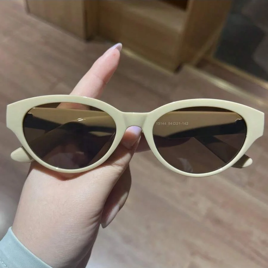 1Pc frauen Sonnenbrille Neue Stil Exquisite und Kompakte Cat-Eye Retro Vielseitig Persönlichkeit Mode Trend Straße Fotografie Holi – Detail 2