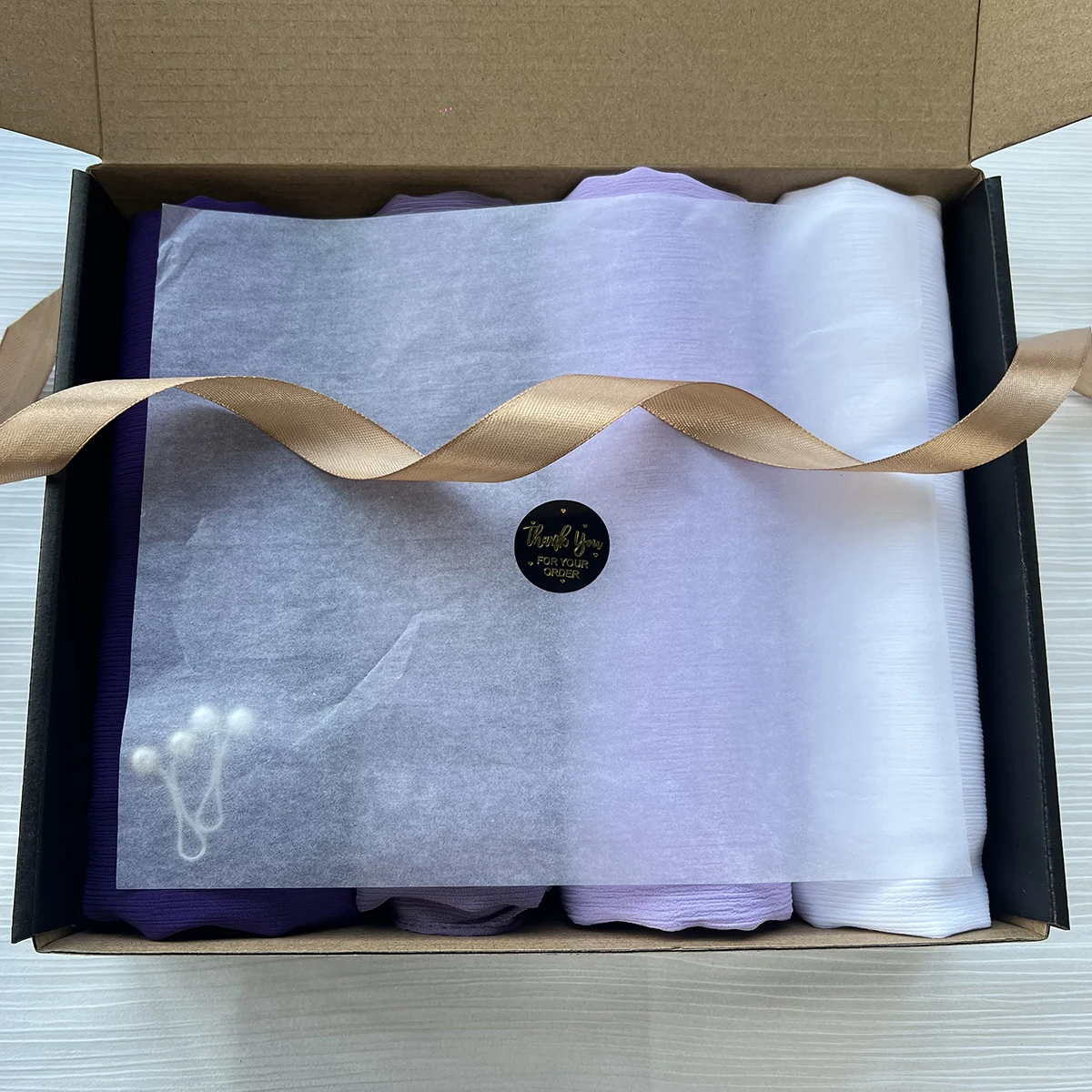 4pcs/box Custom Gift Box Premium Crinkle Chiffon Hijab Plain Crepe Scarf Malaysian Shawl Headscarf Women Accessories