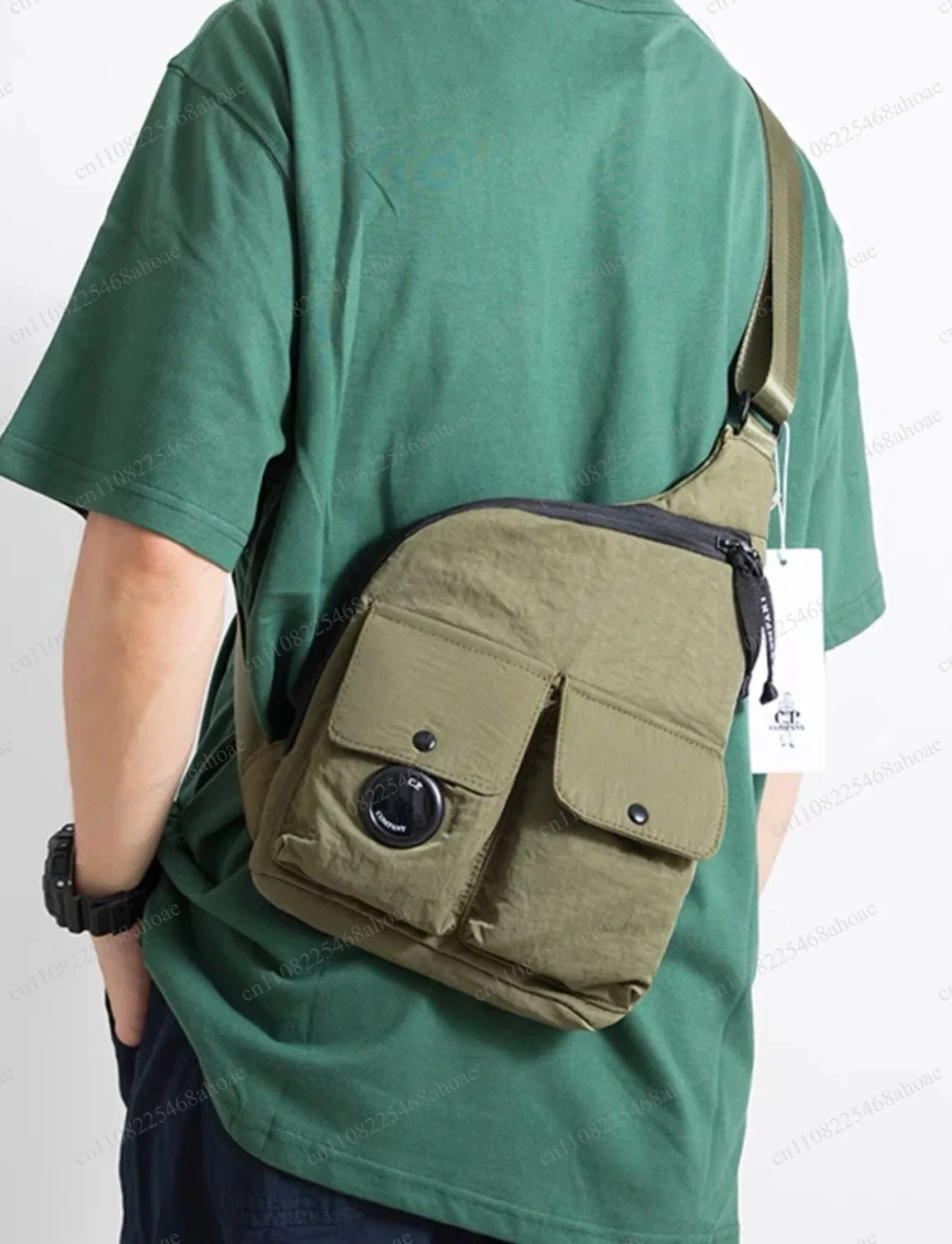 Men Chest Crossbody Bag Multi-purpose Casual Commuter Shoulder Sling Bag Large Capacity Fit Tablet PC