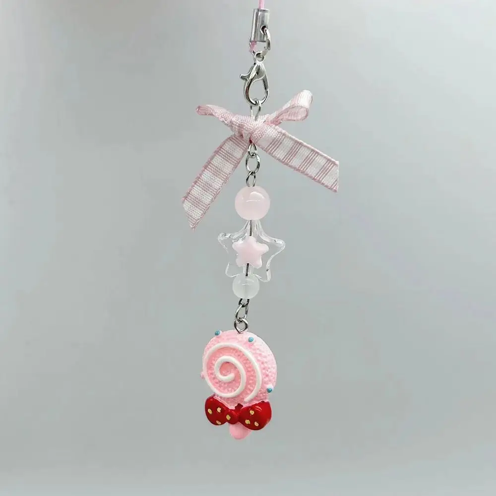 

Phone Accessories Ice Cream Mobile Phone Lanyard Phone Charms Folk Spoon Food Phone Chain Beaded Pendant Phone Strap Women Girl