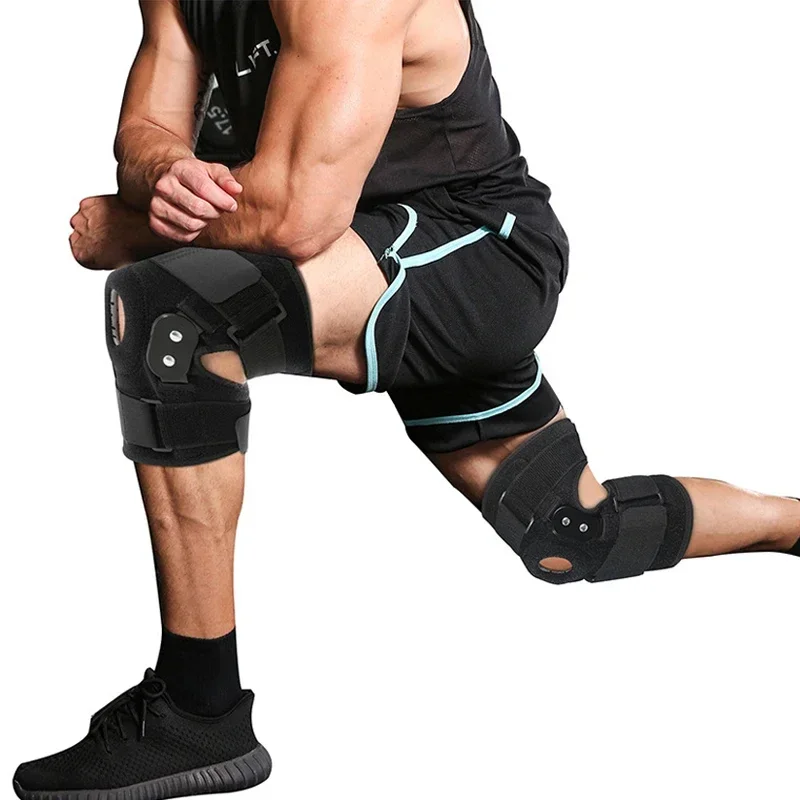 1PC Adjustable Hinged Knee Brace Knee Support Wrap for Meniscus Tear Patellar Tendon Support Pain Relief Strains Sprains etc