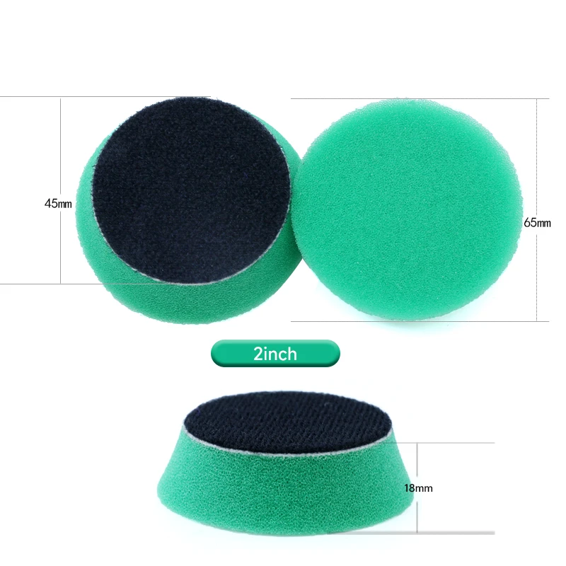 FARTRYGO 18pcs/24pcs 2Inch Sponge Polishing Wool Buffing Pad Kit M14 Sanding Tray For Car Mini Polishing Machine Cleaning Tool