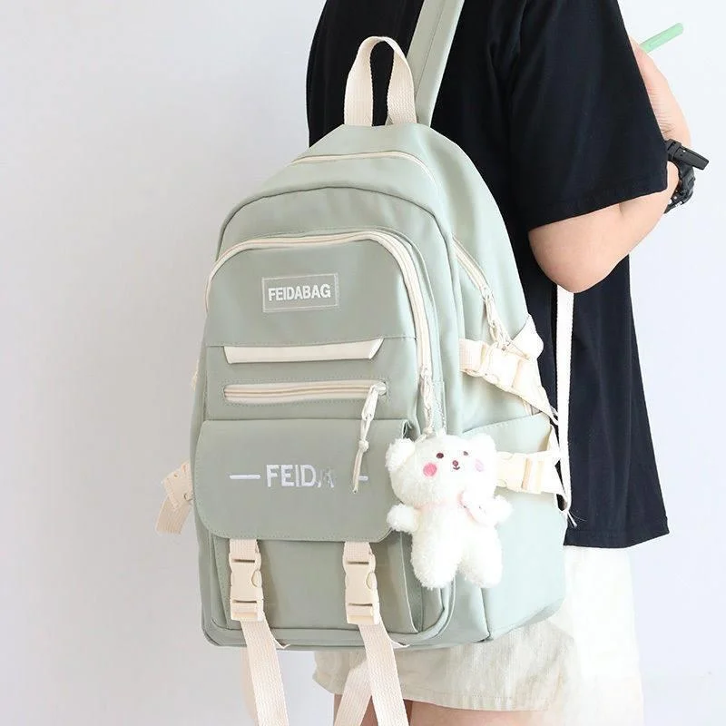 

Large Capacity Double Back School Bag for Junior And High School Boys Primary School Students Backpack 2026 New Korean Style