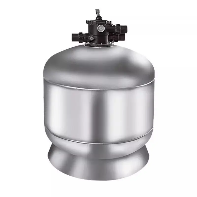 Stainless steel sand tank newly upgraded swimming pool filter equipment quartz sand top filter sand tank water treatment