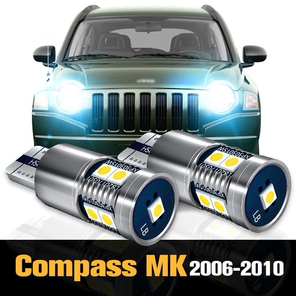 

2pcs Canbus LED Clearance Light Parking Lamp Accessories For Jeep Compass MK 2006 2007 2008 2009 2010