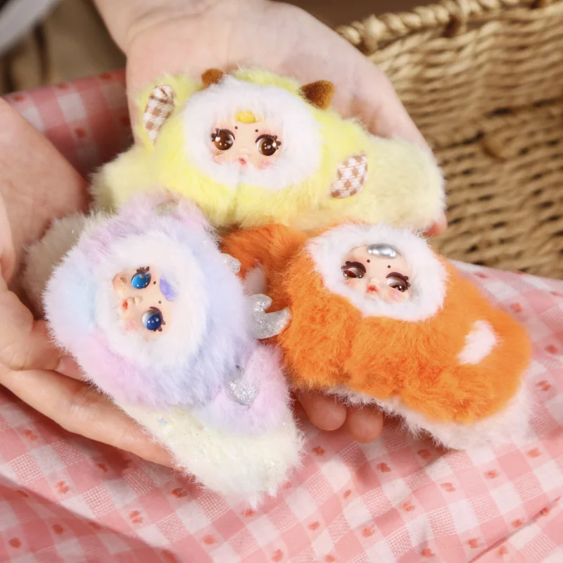 Шпилька для волос с молочными конфетами, плюшевая глухая коробка, мм, молочные конфеты, милая детская заколка для волос, плюшевая глухая коробка, милая кукла, слепая коробка, подарок