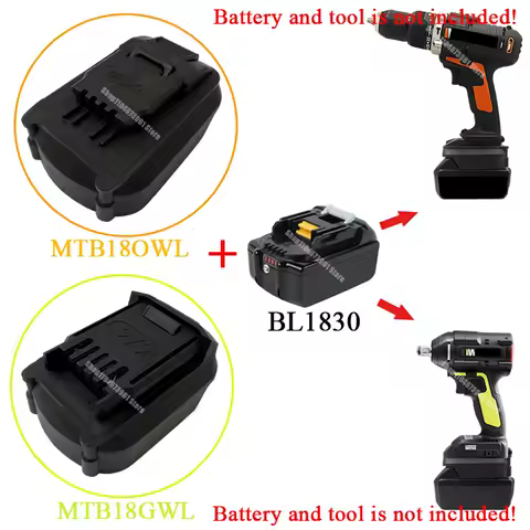 Power Tools Adapter Converter for Makita 18V Li-ion Battery for Worx 4 Pin Small Foot 5 Pin Big Foot Electric Tools WU173 WU279