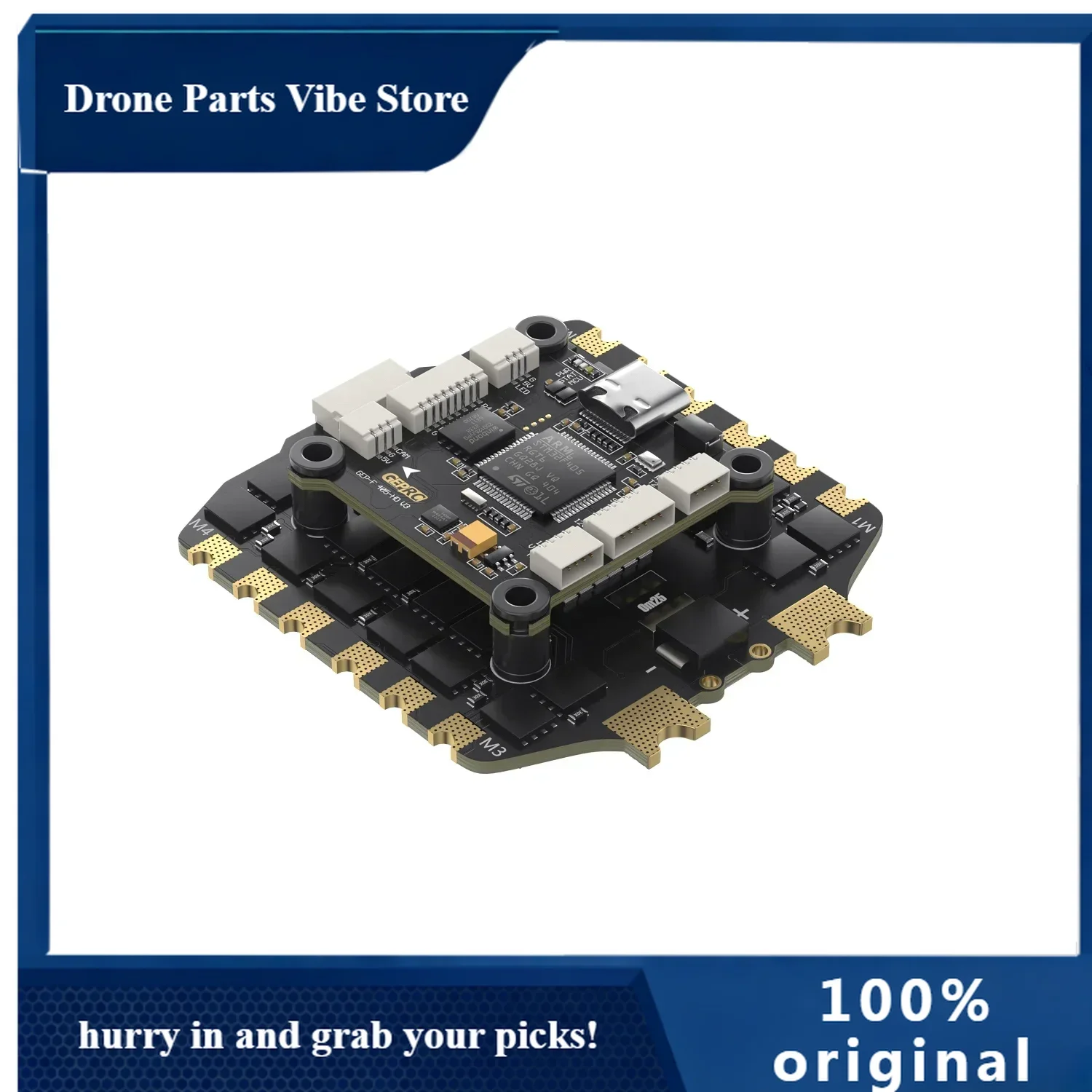 

Полетный контроллер APGEPRC TAKER F405 BLS 80A V2 STACK GEP-F405-HD V3 и регулятор скорости TAKER H80_BLS 80A 4IN1 ESC