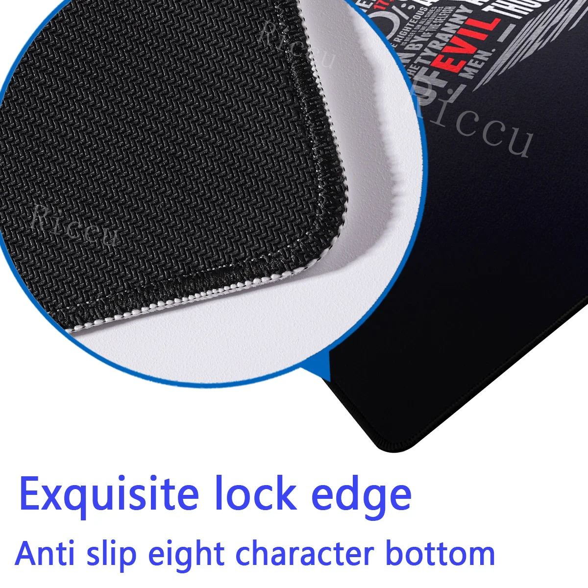 PC accessories Letter pistol Mouse Pad XXL Desk Mat Non-Slip Rubber Base Gaming Keyboard Mouse Stitched Edges for Home and game