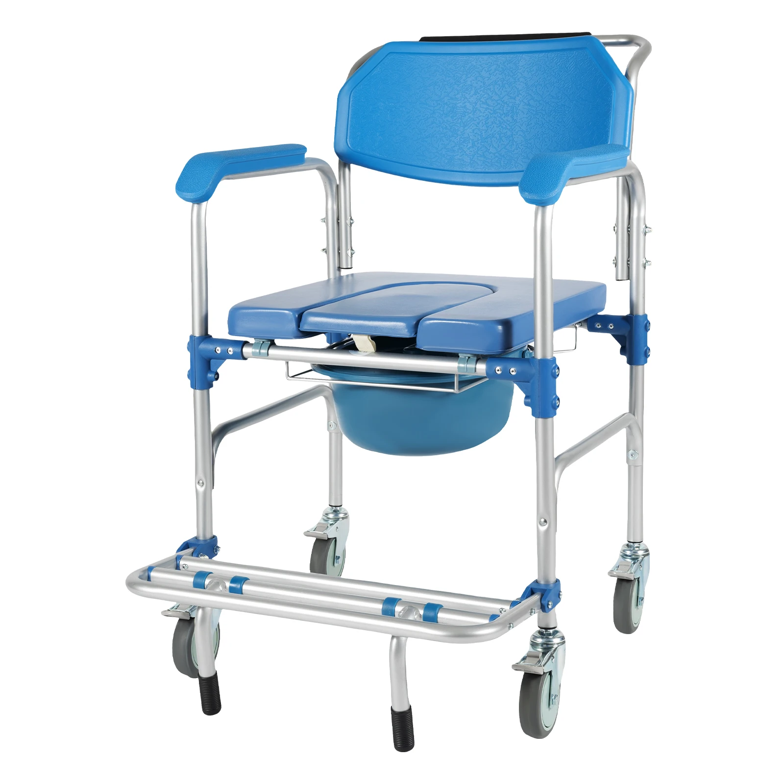 

Commode Chair With Four Universal Wheels Maximum Load Capacity 330lbs