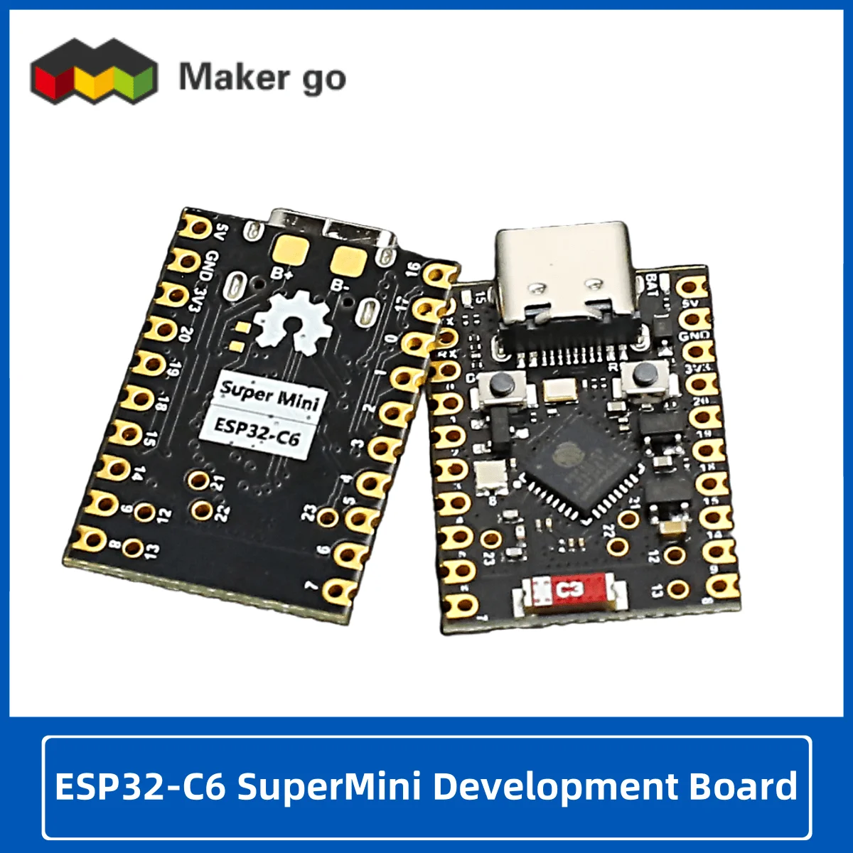 Kit 3 Schede ESP32-C6 SuperMini Ulegqin – WiFi 6 E Bluetooth 5, Compatibili Con Arduino, USB-C