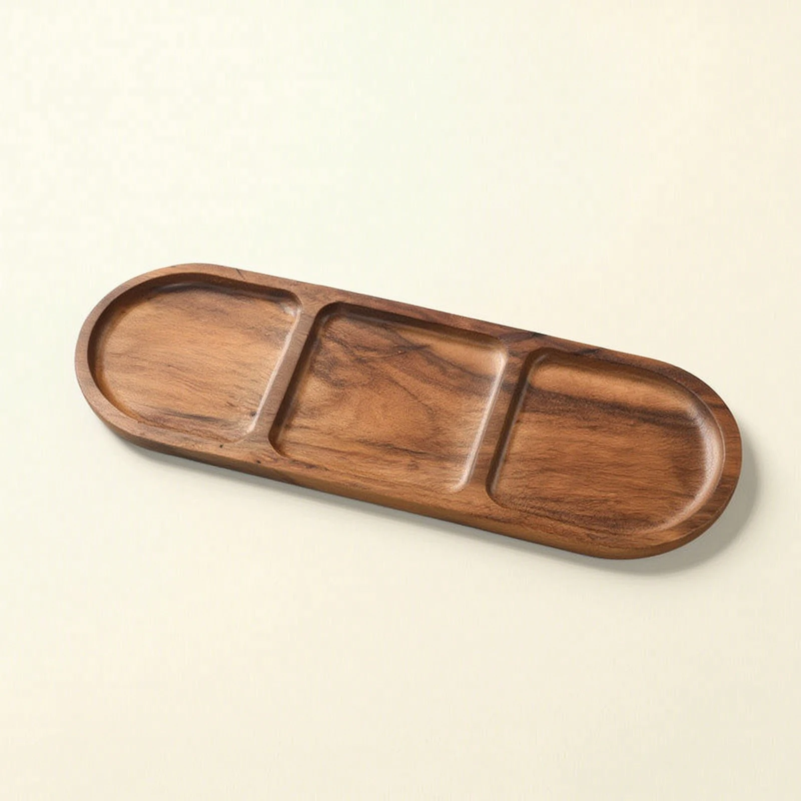 Acacia Wood Serving Tray 3-Com - đánh giá và giá Wooden Serving Tray