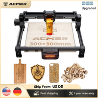 ACMER S2 7W Upgradeable Laser Engraver 445±5nm Working Area 300*300mm Engraving Machine for Engravable Wood Leather Metal
