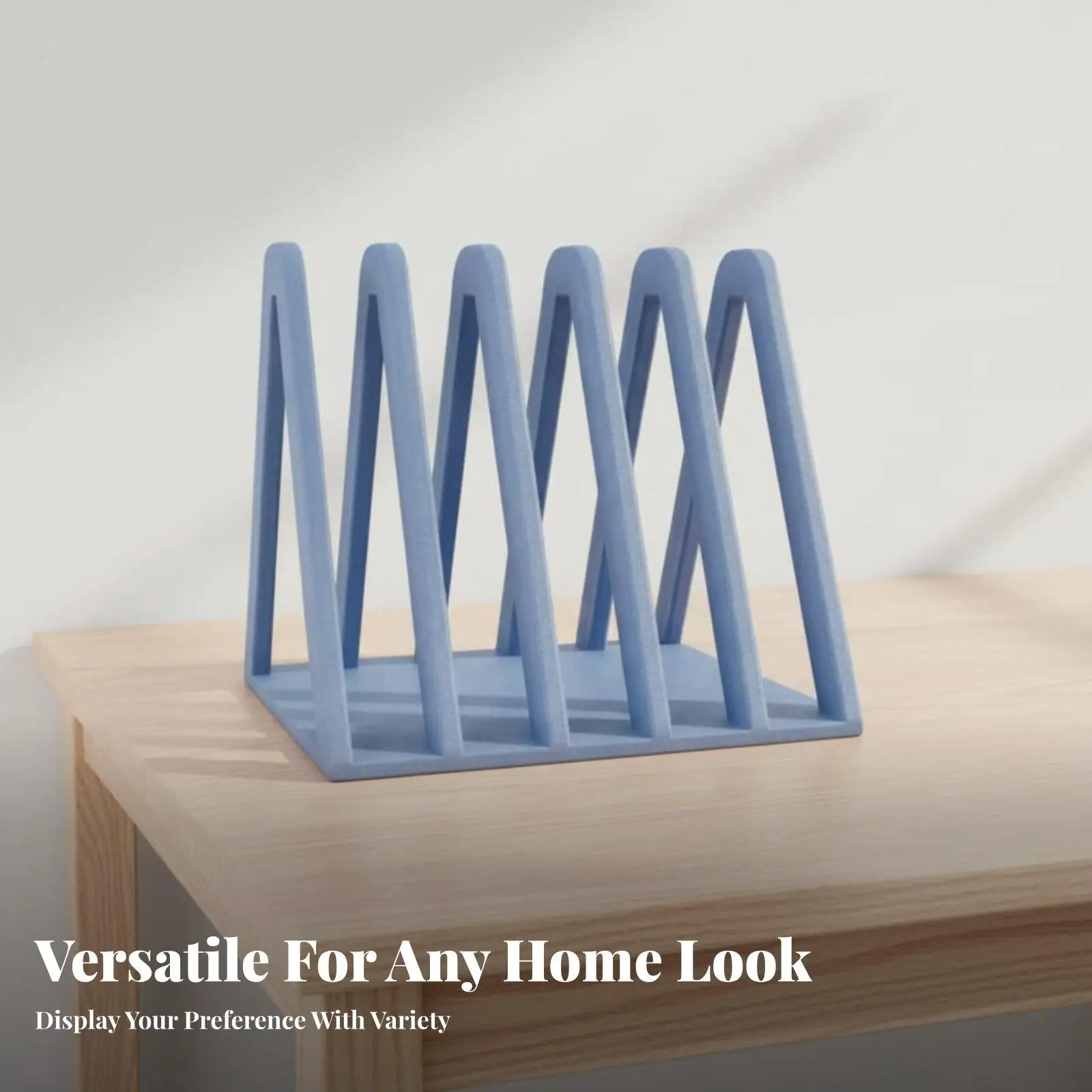 Expandable Vinyl Shelf for Record Storage 5 Slot Media Holder Bookcase for Music Cds Organizer Rack for Home Decor view 5