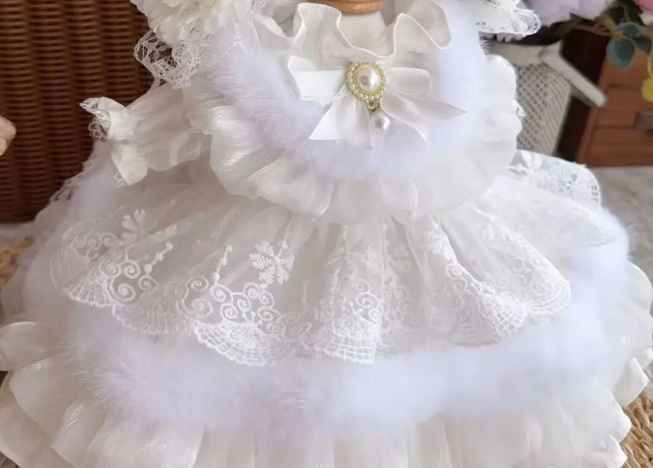 20 cm 15 cm 10 cm Baumwolle Puppenkleidung, 50 cm wiedergeborene Puppe Hochzeitskleid und Puppenhaar-Accessoires kostenloser Versand