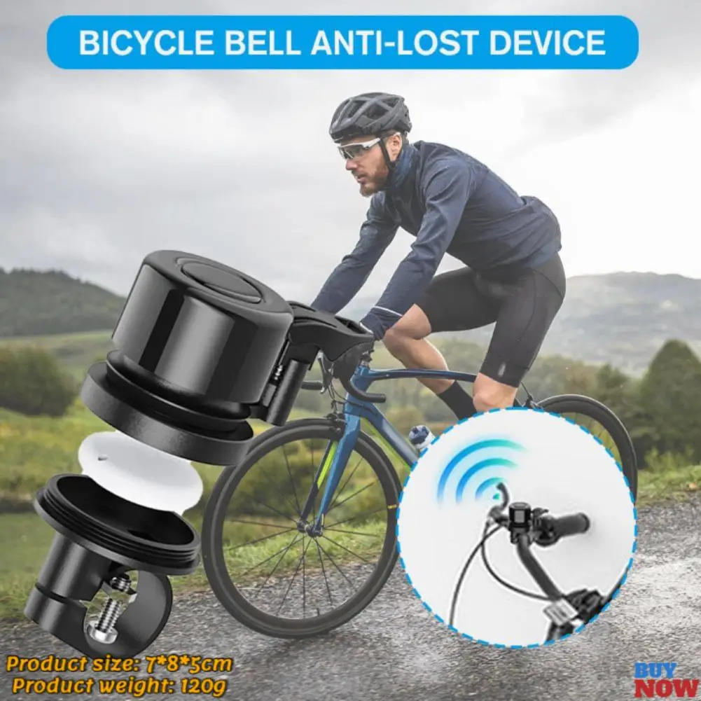 NEW For Apple AirTag Bicycle Bell Bike Mount GPS Tracker Anti-Theft Hides for Air Tag Under Bike Bell Bike Mount Bicycle Bell