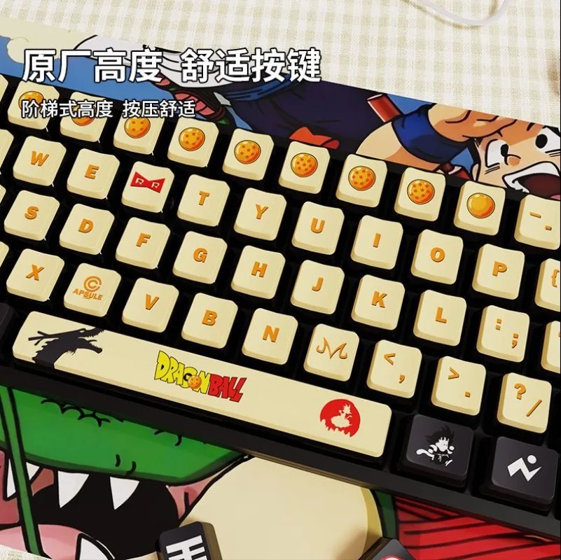 Popular anime Dragon Ball themed four sided translucent keycaps