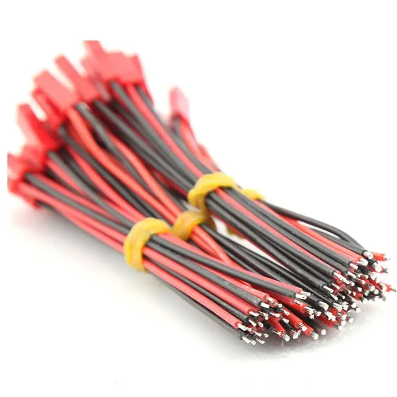 

Wholesale 100 Pairs JST10cm 2P Terminal Connector Cable Male and Female Plug Connector for LED Light Bar Model Plug 200pcs