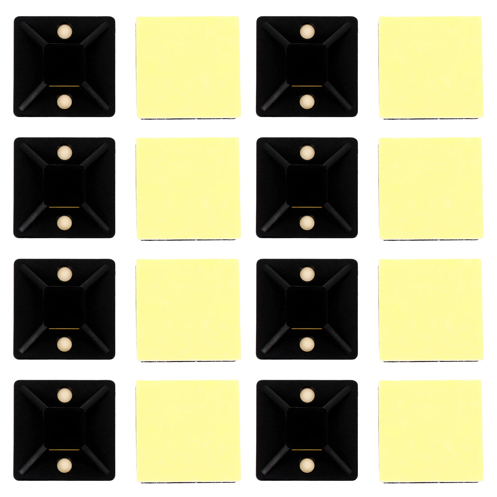 

100pcs Cable Organizer Suction Cup Holders Wire Clips Pe Material Environmental Protection Cord Tie Mounts Cable Tie Base