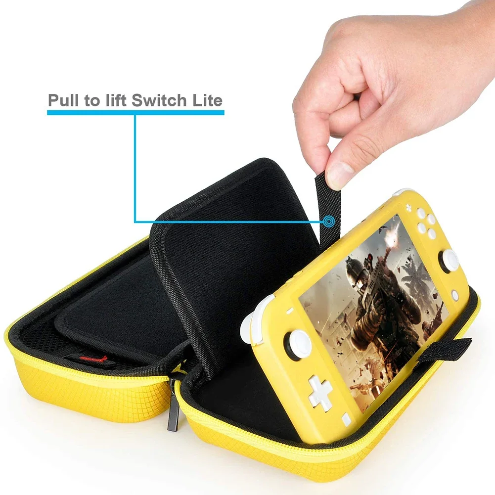 

For Nintendo Switch Lite Storage Bag EVA Hard Case Portable Game Console Carry Protective Cover for Switch Lite Game Accessories