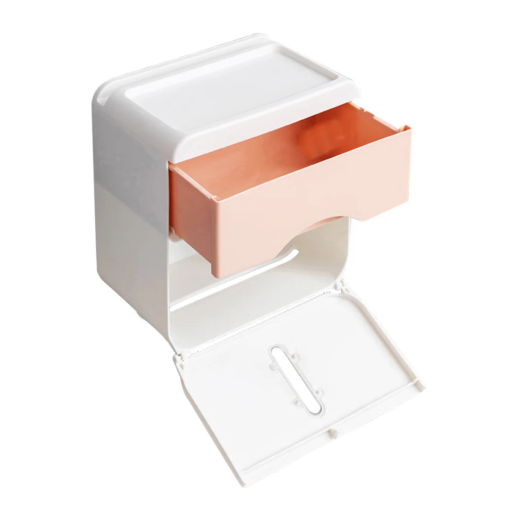 

Storage Box With Paper Holder For Home Drawer Clean Tissue Holder For Home Hotel Paper Organizer Toilet