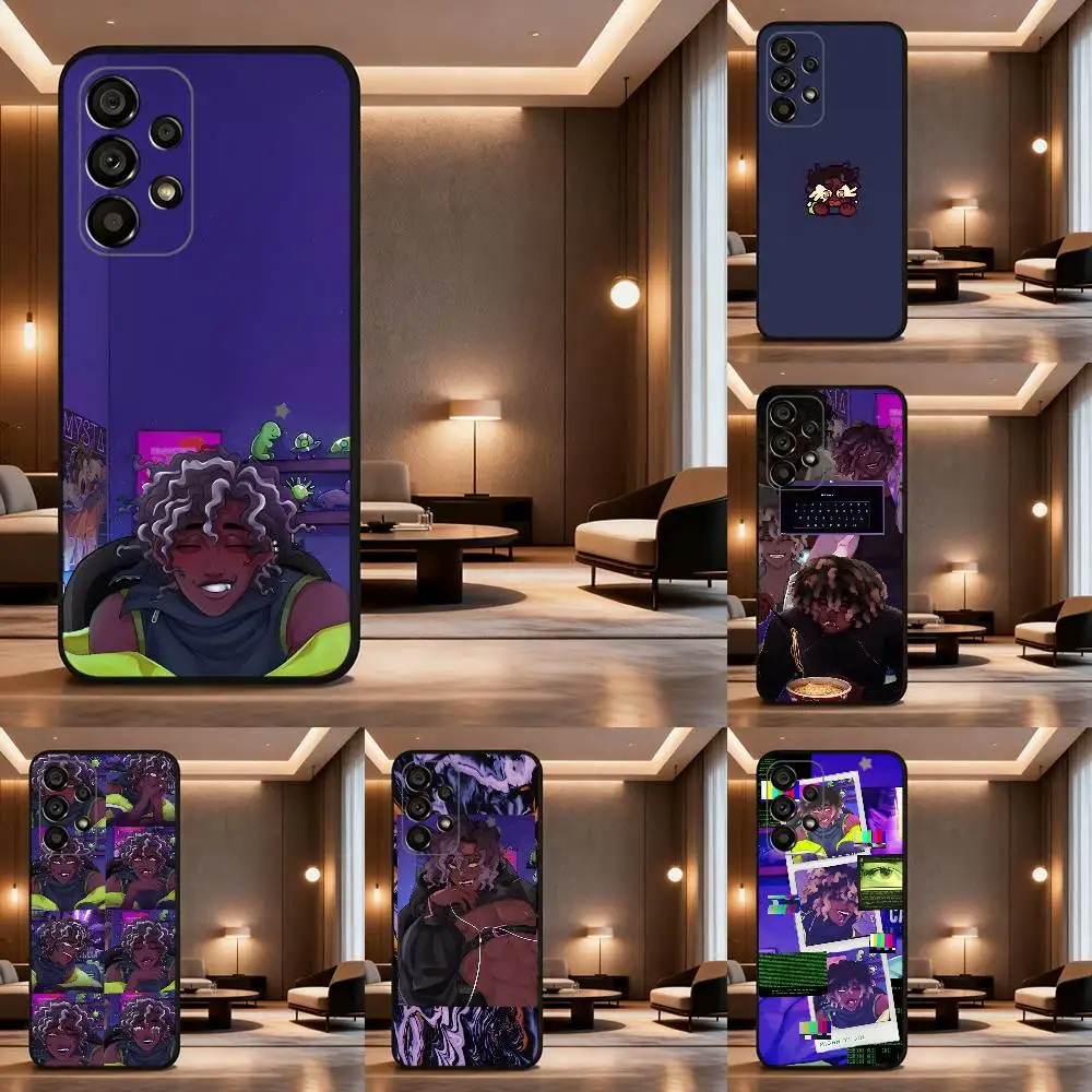 

Micah Yujin E-ERROR143 Case For Samsung Galaxy A73,52,71,22,Note,31,8,9,53,32,72,41,J7,Soft Black Silicone Cover