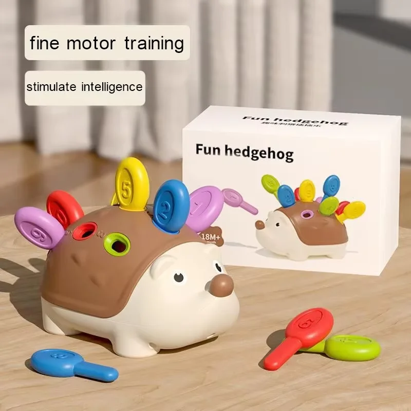 Montessori Hedgehog Toys Baby Concentration Training Education Toys Fine Motor Sensory Educational Toy for Kids Birthday Gifts