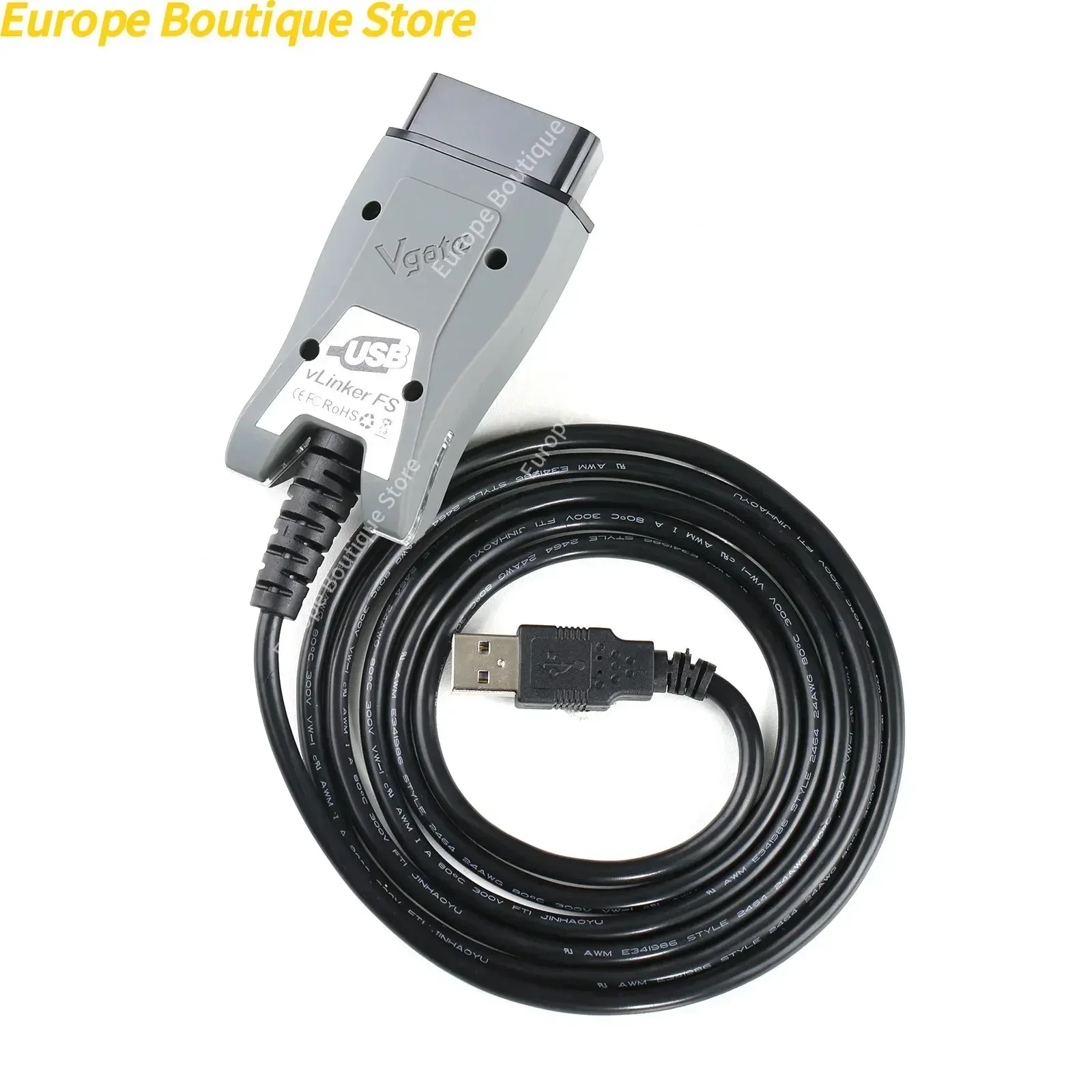 أفضل جودة بوابة VLinker FS ELM327 لفورد للمسح HS/MS-CAN ELM 327 Obd2 أدوات واجهة الماسح الضوئي التشخيصي للسيارة obdii